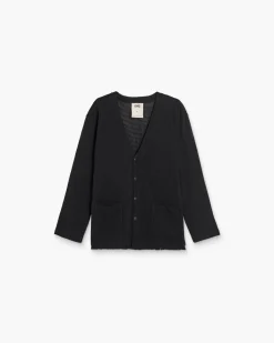 OAS Net Cardigan Nero