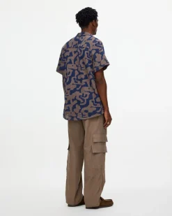 OAS Puzzlotec Cuba Net Shirt Morel