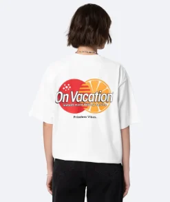 On Vacation Priceless Vibes T-shirt White