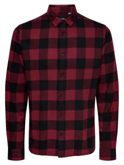 Only & Sons Gudmund Checked Shirt Purple