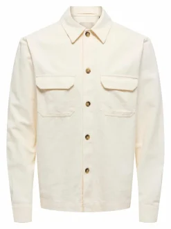 Only & Sons Onscolt Reg Ls Shirt White