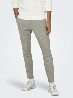 Only & Sons Onsmark Slim Check Pant Grey