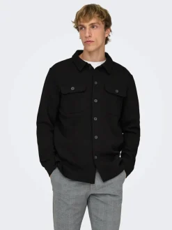 Only & Sons Onsnewkodyl Overshirt Black