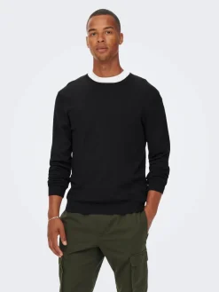 Only & Sons Onswyler Neulepusero Black