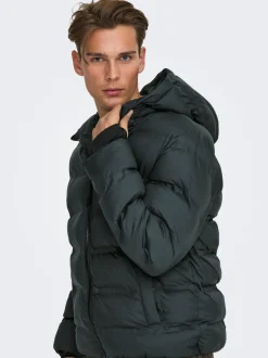 Onsunion Hood Puffer Jacket Black