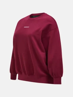 Peak Performance Cotton Terry Crew Women Vertical Zenith