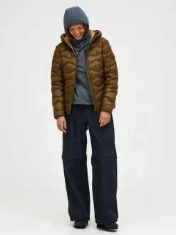 Peak Performance Helium Down Hood Jacket Women Meadow Moss/Sierra Sand