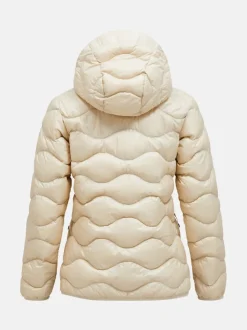 Peak Performance Helium Down Hood Jacket Women Sand Fog