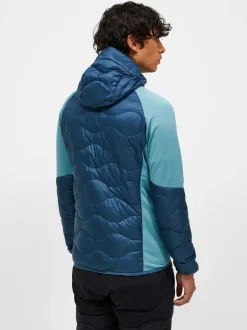 Peak Performance Helium Hybrid Down Hood Jacket Men Mountain lake/Deluded Vision