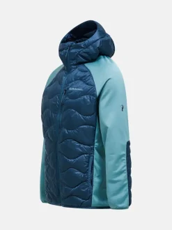 Peak Performance Helium Hybrid Down Hood Jacket Men Mountain lake/Deluded Vision