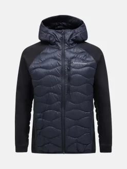 Peak Performance Helium Hybrid Down Hood Jacket Men Black