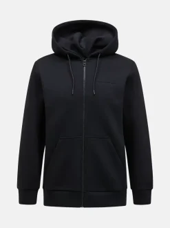 Peak Performance Original Small Logo Zip Hood Men Black