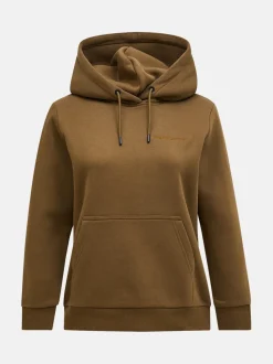 Peak Performance Original Small Logo Hood Women Meadow Moss