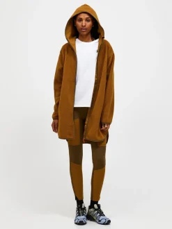 Peak Performance Pile Long Zip Women Earthy Summit