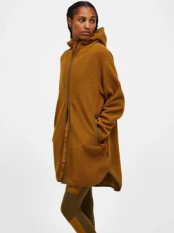 Peak Performance Pile Long Zip Women Earthy Summit