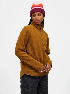 Peak Performance Pile Zip Jacket Women Earthy Summit