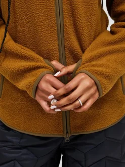 Peak Performance Pile Zip Jacket Women Earthy Summit