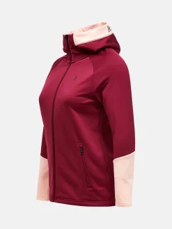 Peak Performance Rider Essentials Zip Hood Women Vertical Zenith/Peach Fuzz