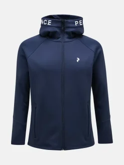 Peak Performance Rider Zip Hood Men Blue Shadow