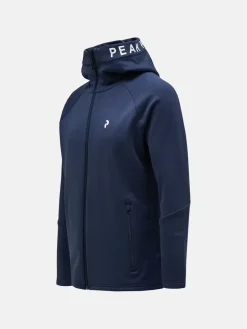 Peak Performance Rider Zip Hood Men Blue Shadow