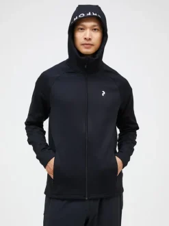 Peak Performance Rider Zip Hood Men Black