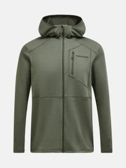 Peak Performance Trail Polartec Zip Hood Men Pine Needle