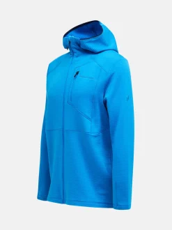 Peak Performance Trail Polartec Zip Hood Men Brilliant Blue