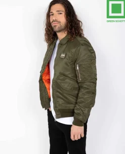 Schott CWU Bomber Jacket  Army Khaki
