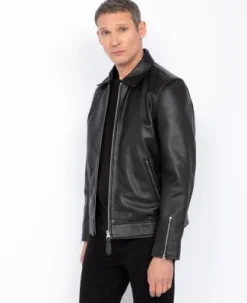 Schott Leather Jacket Black