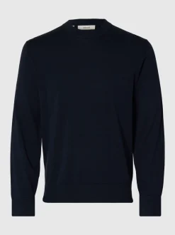 Selected Femme Slmtorino Ls Knit Crew Neck Sky Captain