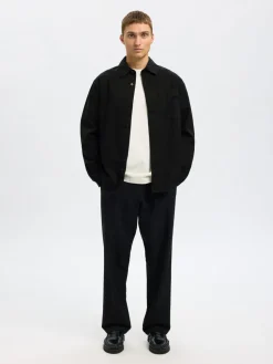 Selected Homme Ace Thais Overshirt Jacket Black