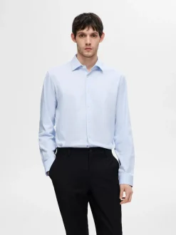 Selected Homme Performance Shirt Light Blue