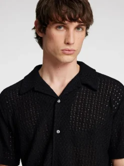 Selected Homme Relax Bane Jersey SS Shirt Black