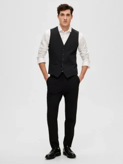 Selected Homme Slim-Liam Waistcoat Black