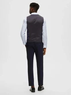 Selected Homme Slim-Liam Waistcoat Navy Blazer