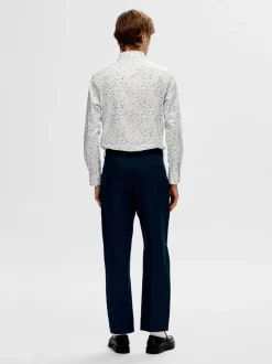 Selected Homme Slimsoho Aop Shirt White