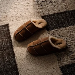 Shepherd Allan slippers Antique Cognac