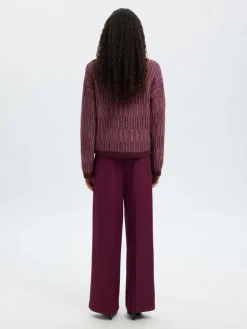 Slfalva Stripe Knit Fig