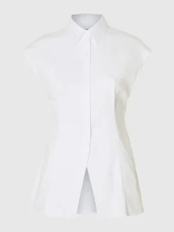 Slffina Slim SS Shirt Bright White