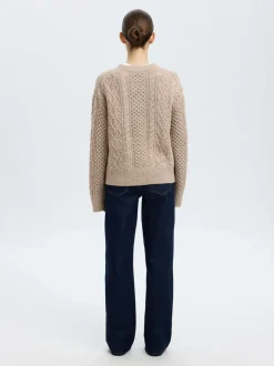 Slfnelly O-Neck Cardigan Birch