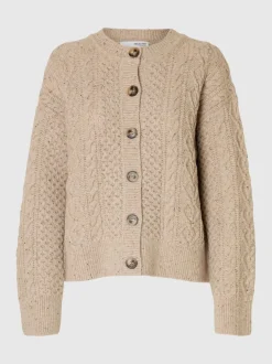Slfnelly O-Neck Cardigan Birch