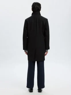 Slhrainar Wool Blend Jacket Black