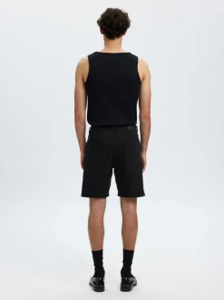 Slhreg Alex Black Denim Shorts