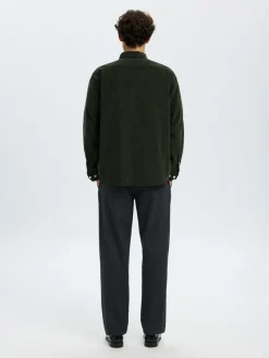 Slhregdanni Corduroy Shirt Deep Forest