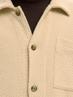 Slhregfred Structured Overshirt Egret