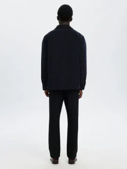 Slhregtate Cord Overshirt Sky Captain