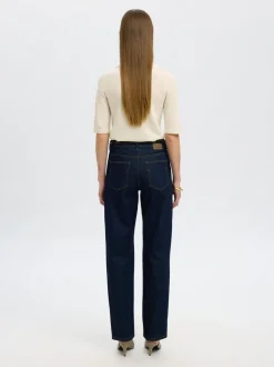 Slhthea 2/4 Merino Collar Knit Snow White