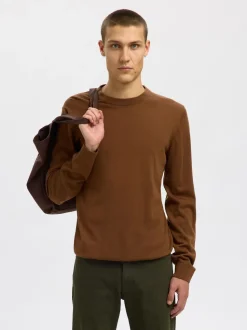 Slhtray Premium Merino Crew Neck Soft Silt