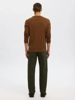 Slhtray Premium Merino Crew Neck Soft Silt