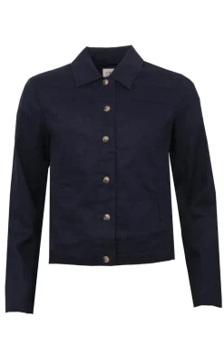STI Linnea Linen Jacket Dark Blue